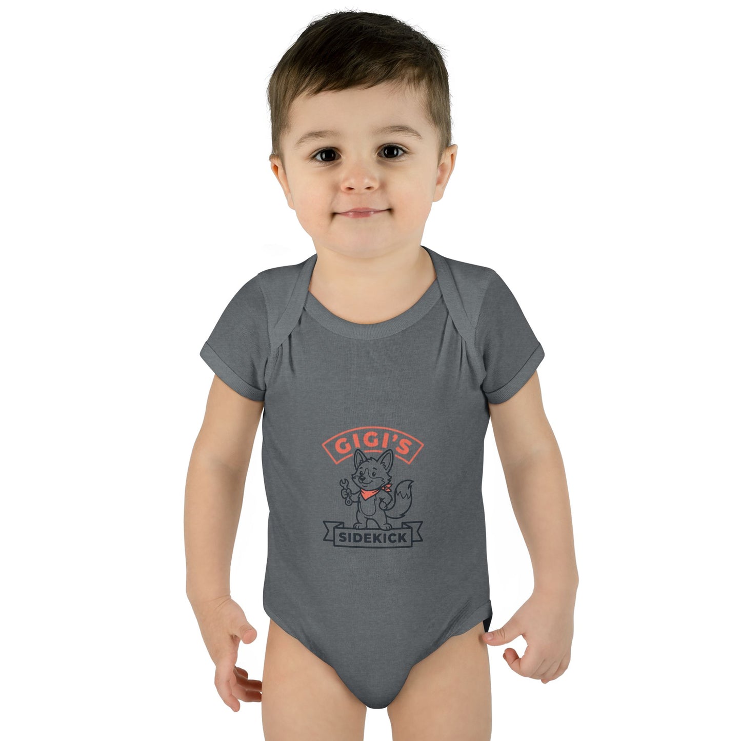 Infant Bodysuit — "Gigi's Sidekick" Cute Kitten Baby Onesie