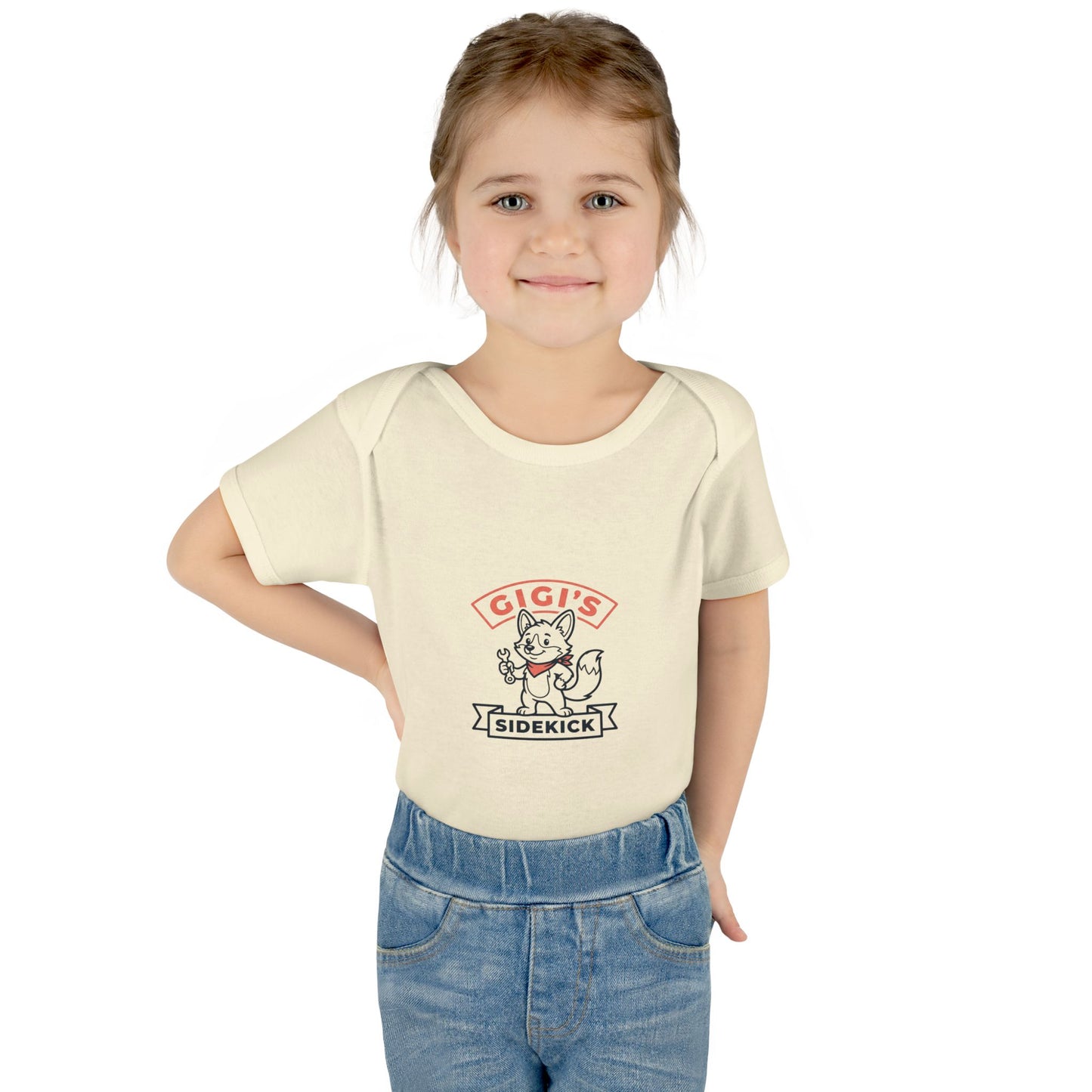 Infant Bodysuit — "Gigi's Sidekick" Cute Kitten Baby Onesie