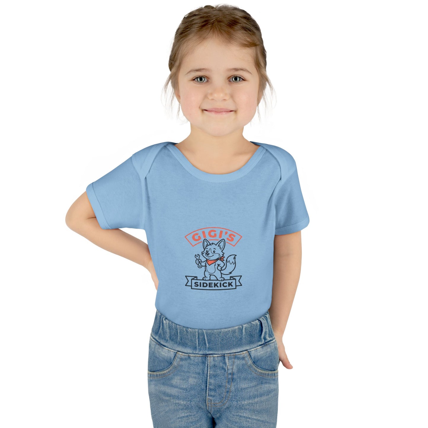 Infant Bodysuit — "Gigi's Sidekick" Cute Kitten Baby Onesie