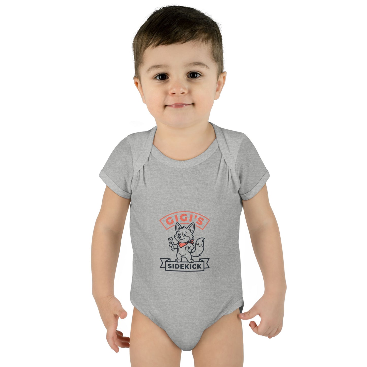 Infant Bodysuit — "Gigi's Sidekick" Cute Kitten Baby Onesie