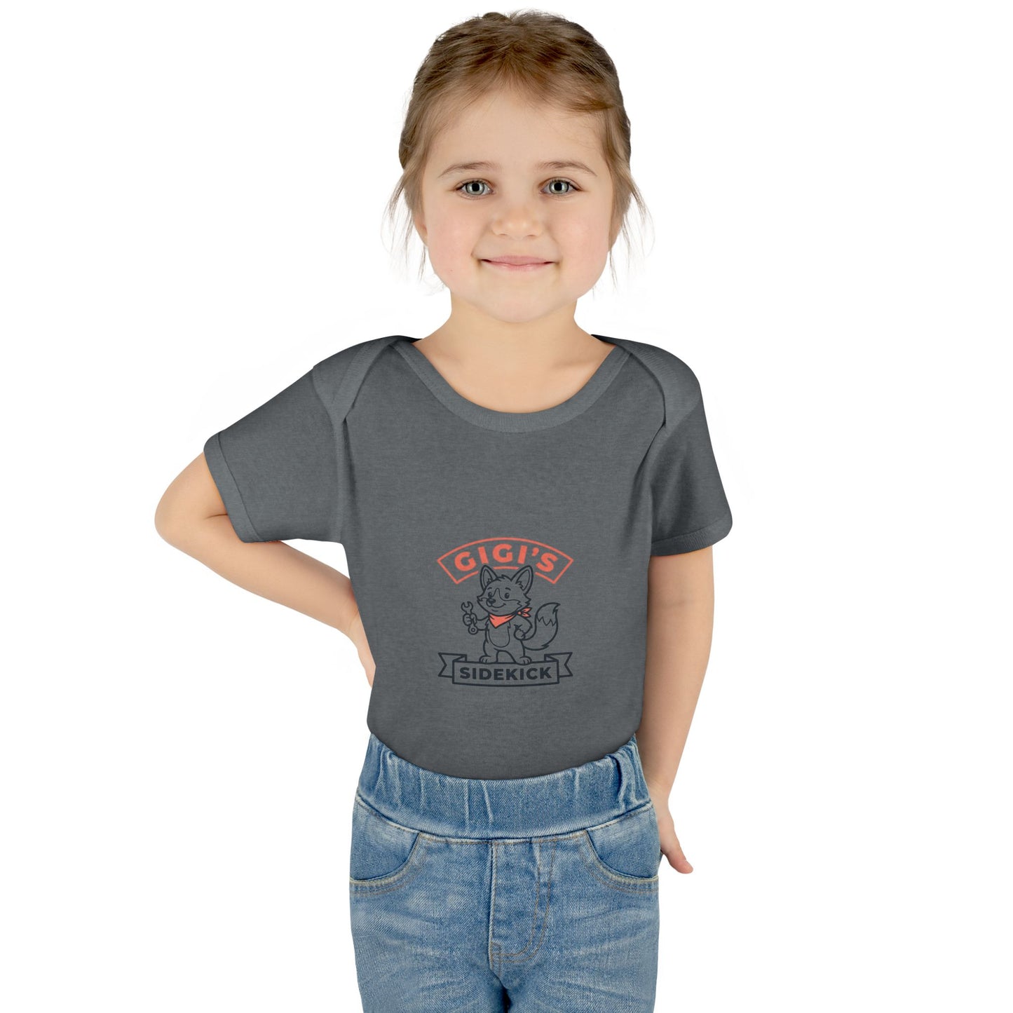 Infant Bodysuit — "Gigi's Sidekick" Cute Kitten Baby Onesie
