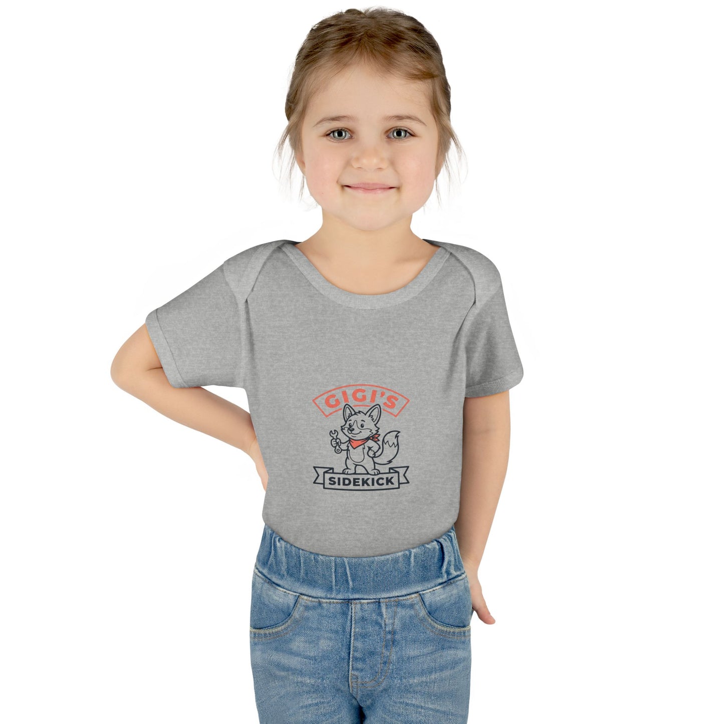 Infant Bodysuit — "Gigi's Sidekick" Cute Kitten Baby Onesie