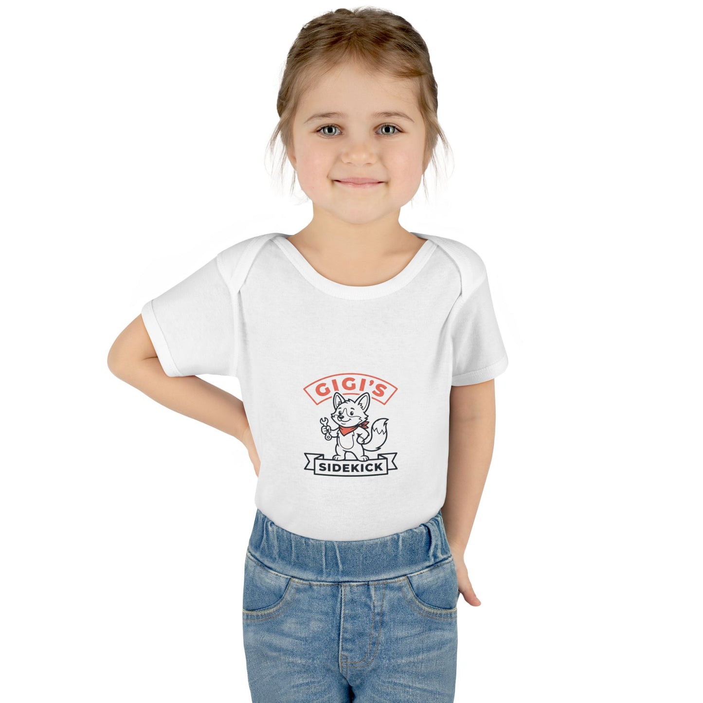 Infant Bodysuit — "Gigi's Sidekick" Cute Kitten Baby Onesie