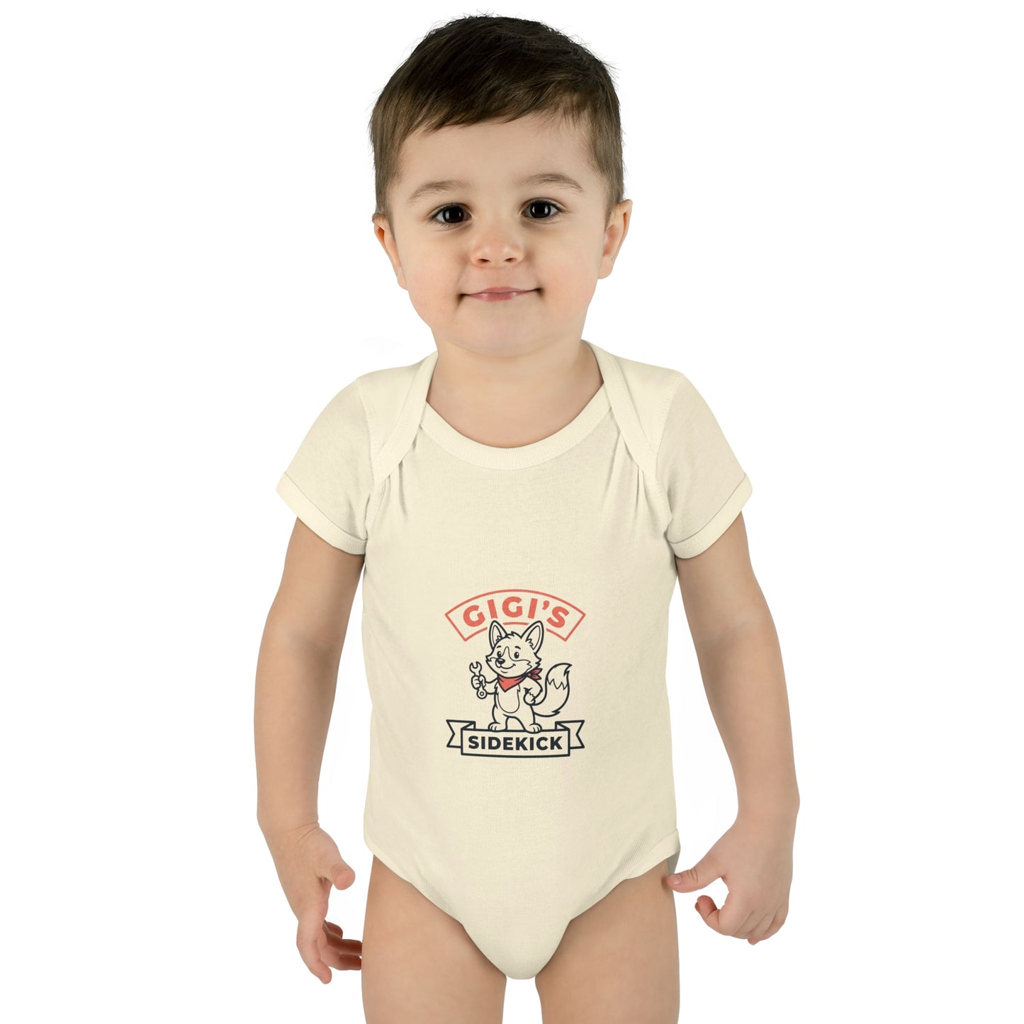 Infant Bodysuit — "Gigi's Sidekick" Cute Kitten Baby Onesie