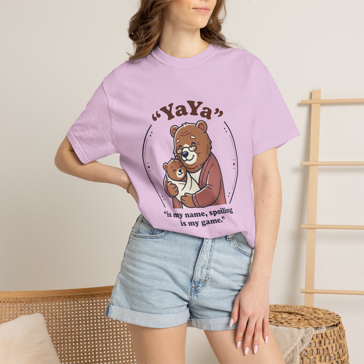 YaYa Bear T-Shirt — "is my name, spoiling is my game." Cute Grandma Gift