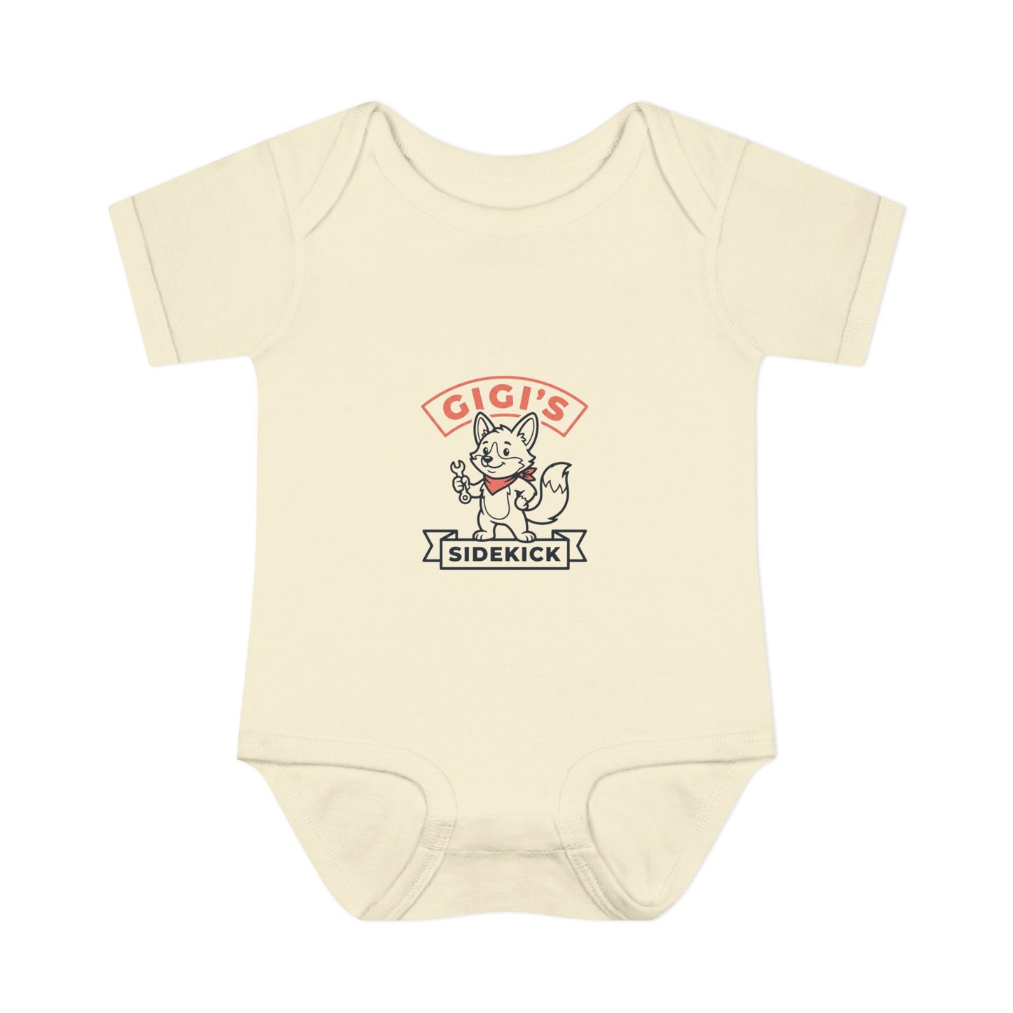 Infant Bodysuit — "Gigi's Sidekick" Cute Kitten Baby Onesie
